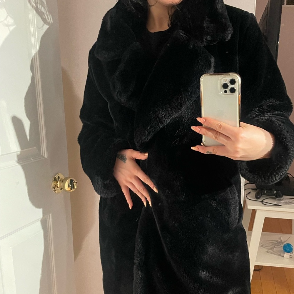 black winter jacket